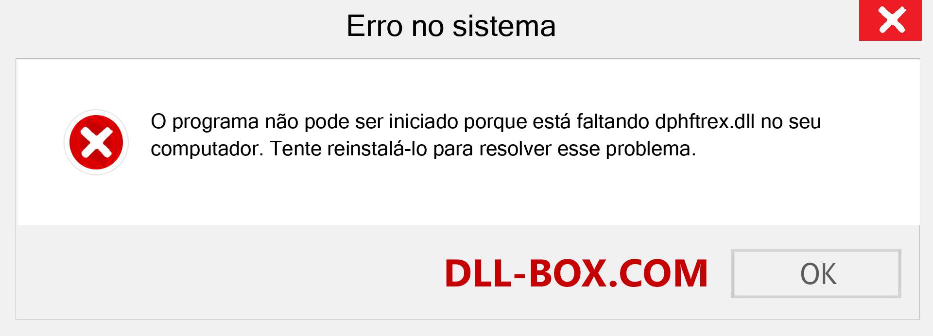 Arquivo dphftrex.dll ausente ?. Download para Windows 7, 8, 10 - Correção de erro ausente dphftrex dll no Windows, fotos, imagens